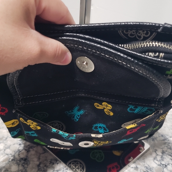 Kathy Van Zeeland Small Crossbody Featuring Colorful Charm Pins - Picture 6 of 14